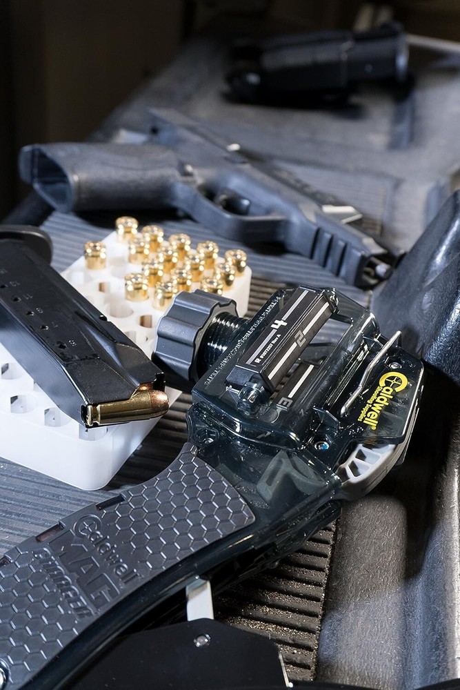 Universal Pistol Loader with Adjustable Setting for Easy Multi-Caliber Loading