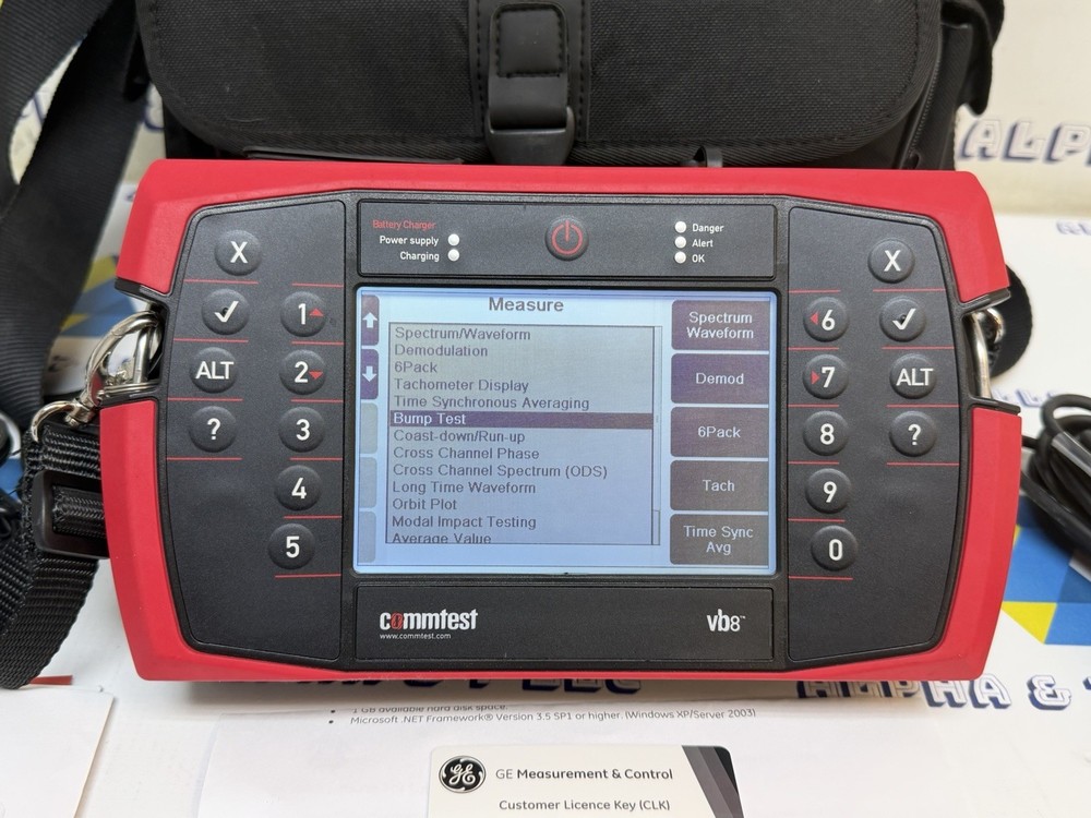 GE Commtest VB8 Ascent Level 2 CLK Software License Key Untested