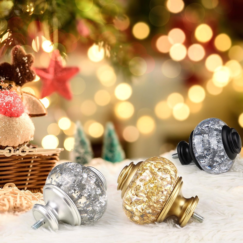 2 Pack Curtain Holdbacks, Silver Decorative Window Drapery Tiebacks (2 Pack/1...