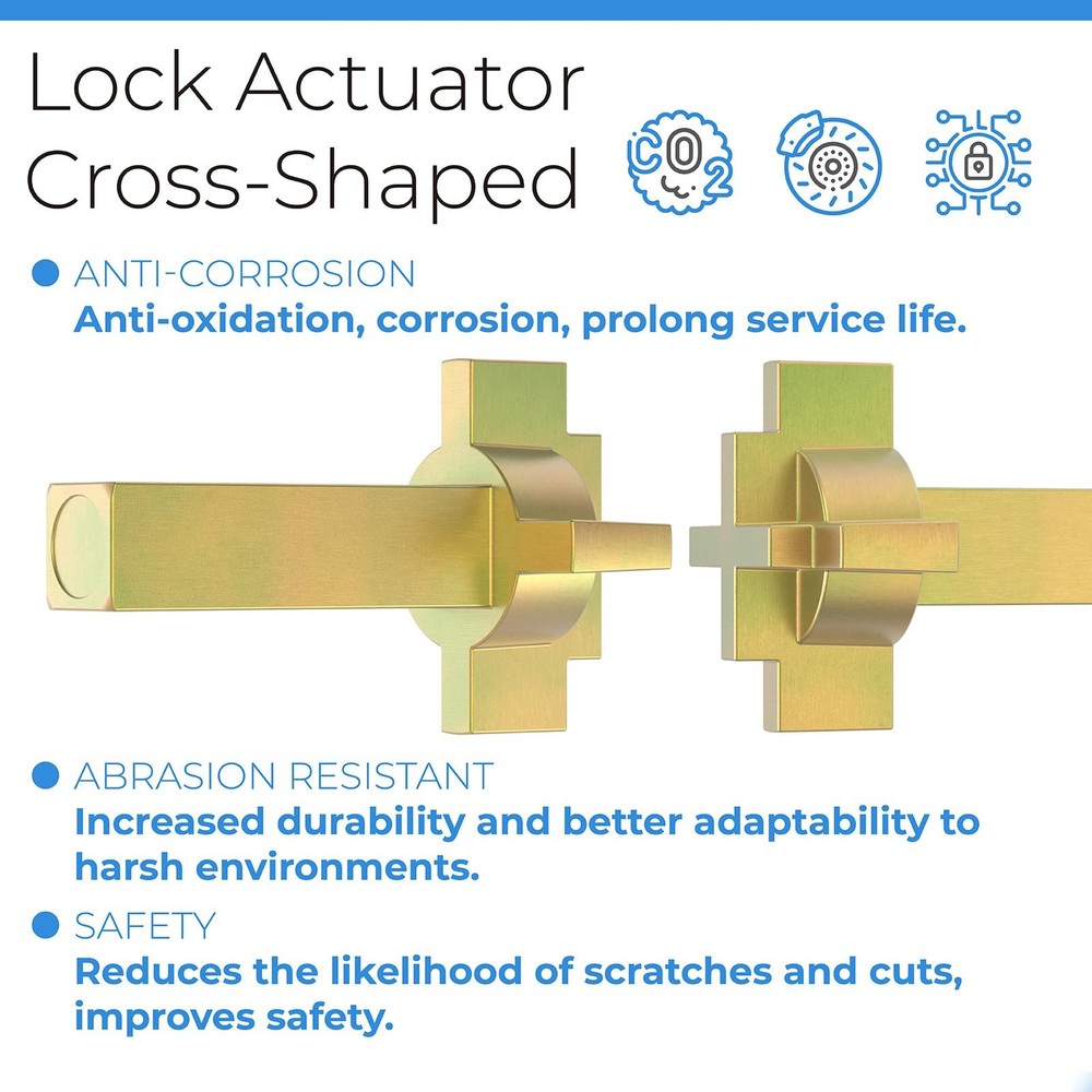 Replacement Andersen Hinged Door Lock Actuator 2579542 2 Pack, Gold