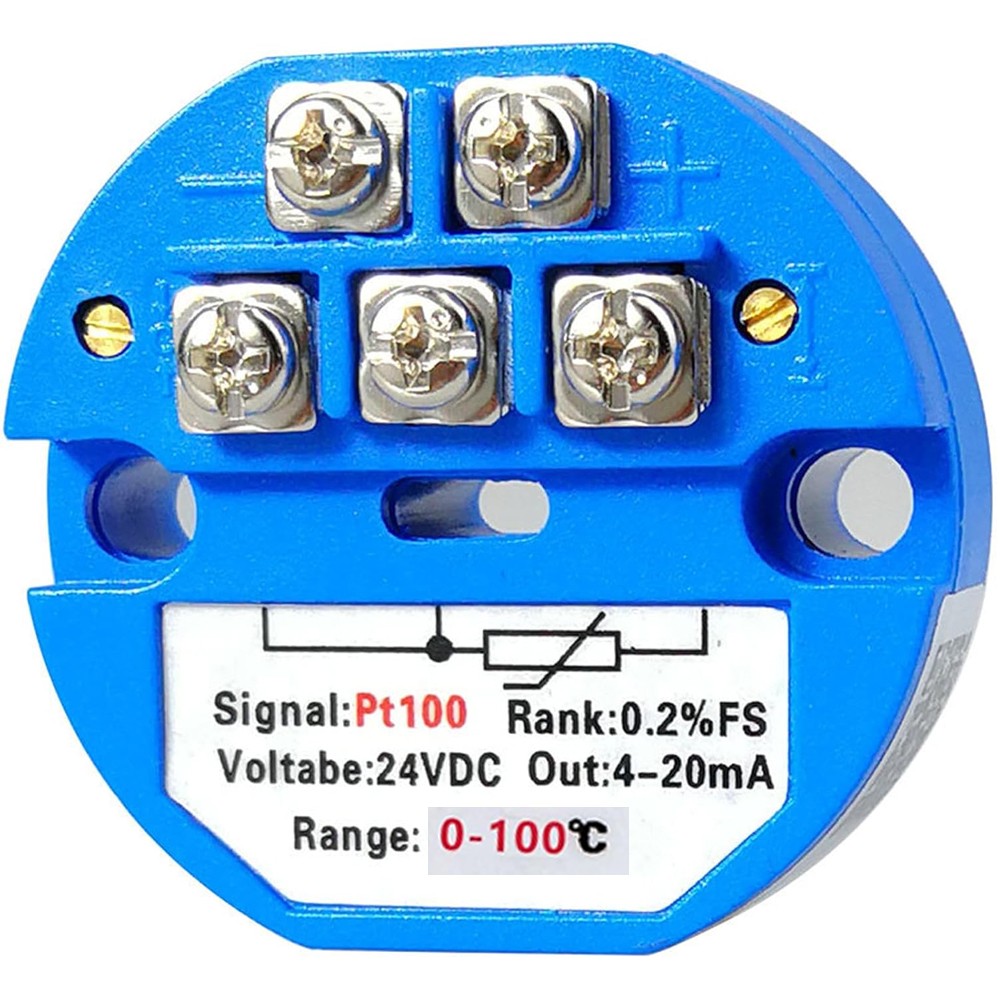2PCS 4-20MA Temperature Sensor Transmitter Module PT100 Transmitter Module