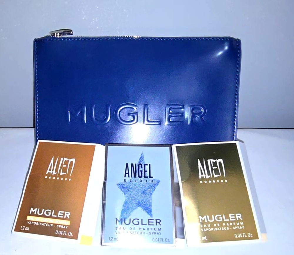 🆕🆕Mugler Cosmetic / Makeup Bag / Clutch & Samples - Gift