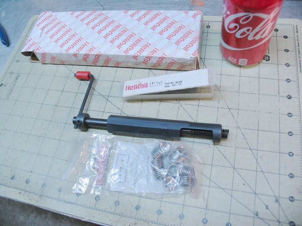 One 1/2-13 Heli-Coil Inserting Tool #7551-8 with 10 inserts