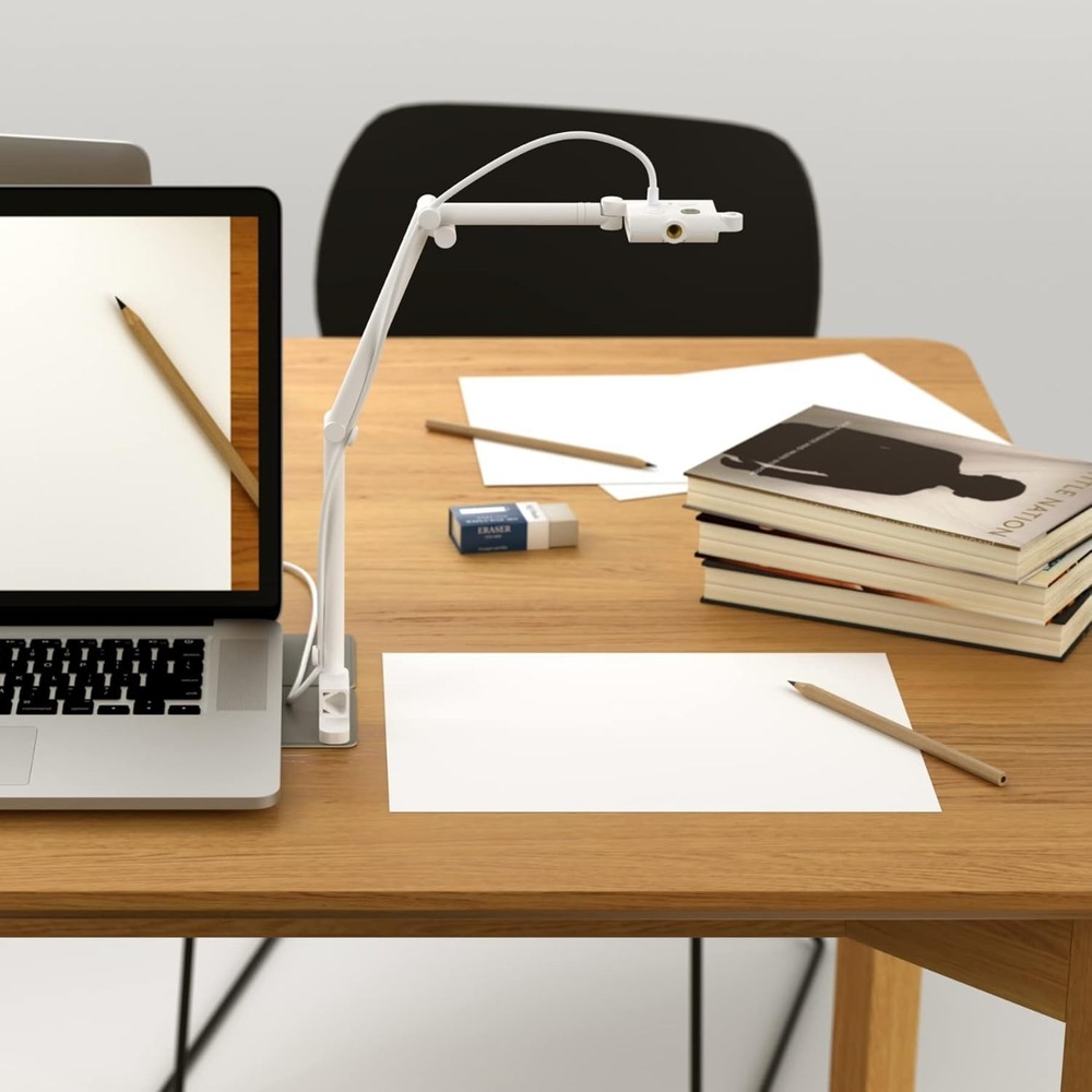 4K HD Document Camera Webcam 8MP with Visual Pointer for Teachers Compatible