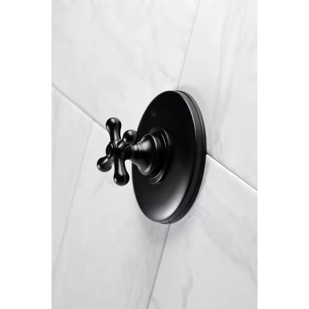 Vintage Single-Handle Volume Control in Matte Black