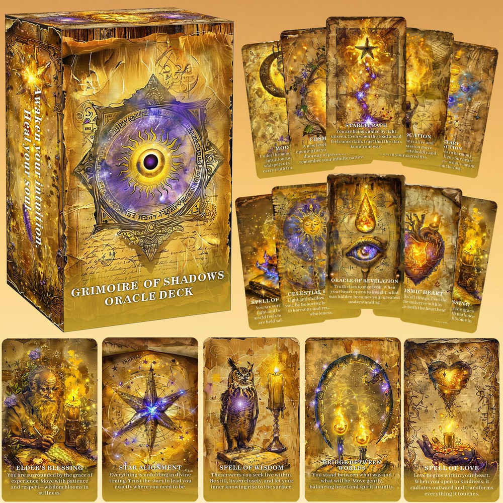 GRIMOIRE of SHADOWS Oracle Deck: a Mystical Oracle for Shadow Work, Intuition, I