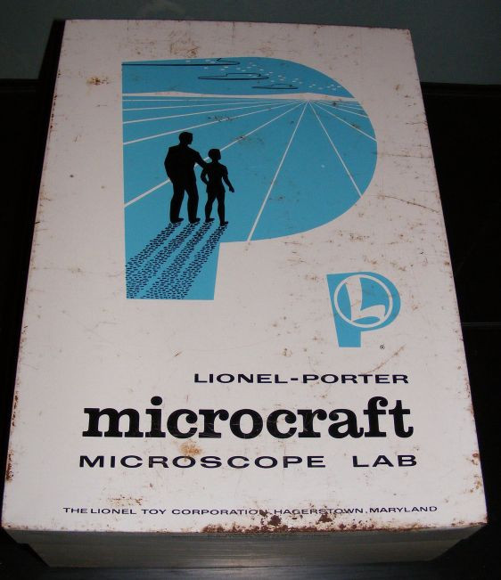 Vintage Lionel-Porter Microcraft Microscope Lab