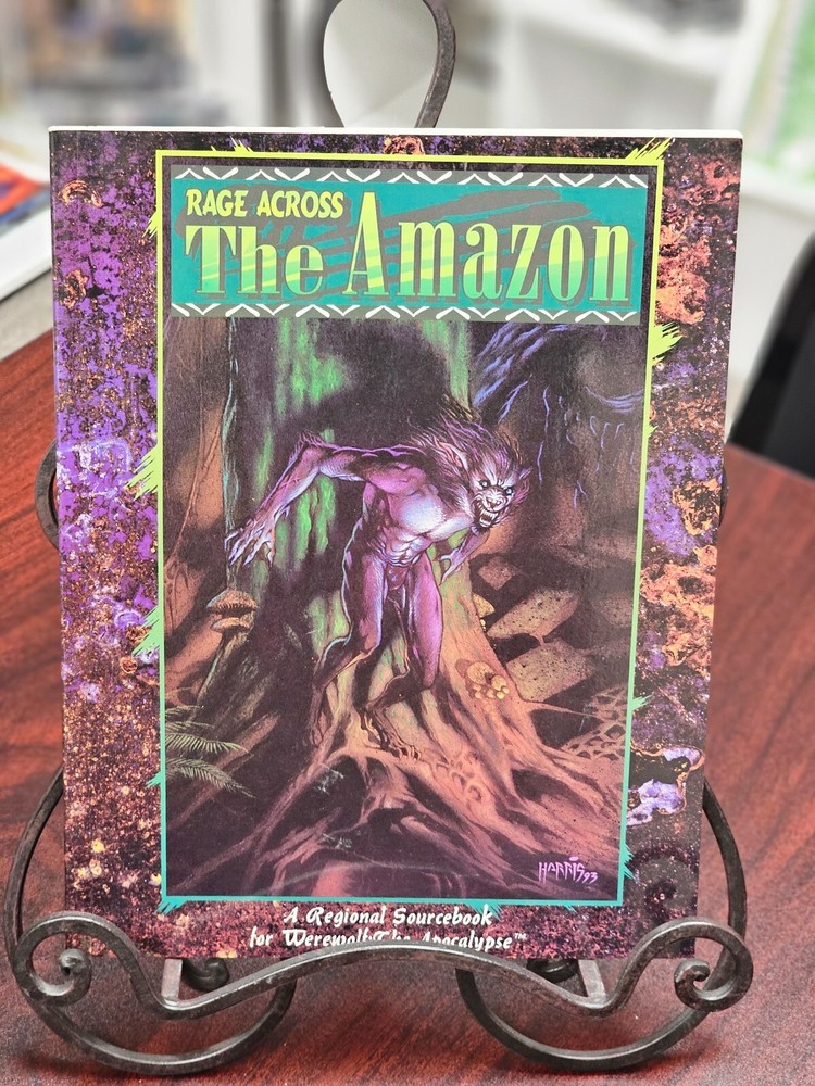 1993 White Wolf RPG Sourcebook Werewolf Apocalypse Rage Across Amazon WW3200