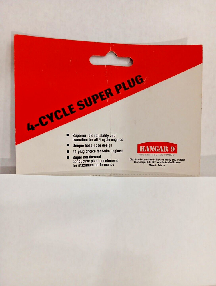 HANGAR 9 #HAN3011~NEW IN PKG.~ 4-Cycle Super Plug