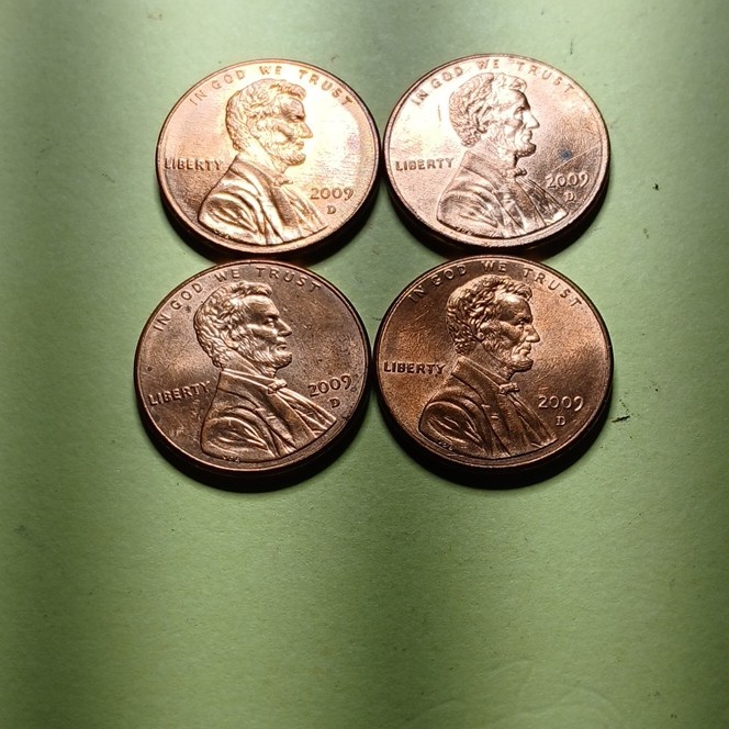 2009 D Lincoln Bicentennial Small Cent Set RD Uncirculated 4 Varieties