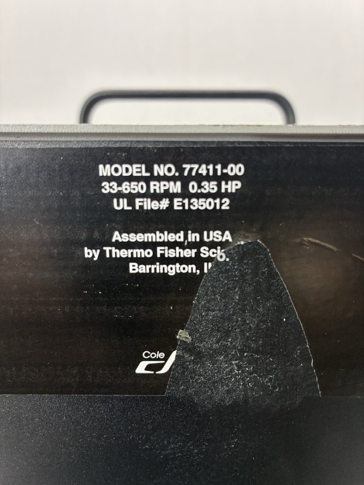 COLE-PARMER MASTERFLEX 77411-00 BRUSHLESS DRIVE