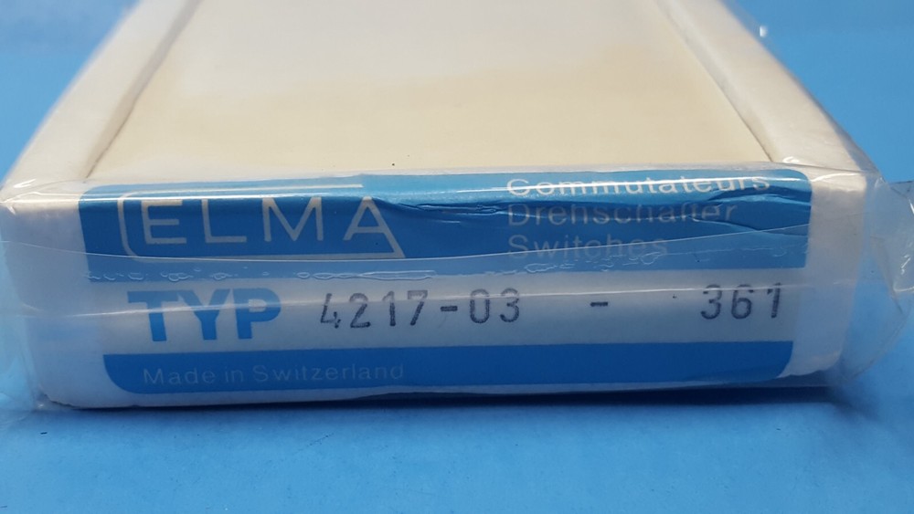 SELECTOR SWITCH, 4217-03 , ELMA, Switch housing, shorting