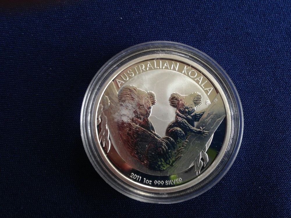 2011 Australia 1 Silver Koala Gem BU One