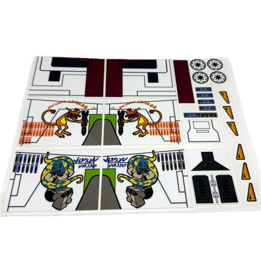 Custom Replacement Stickers for Star Wars Republic Attack Gunship 7676