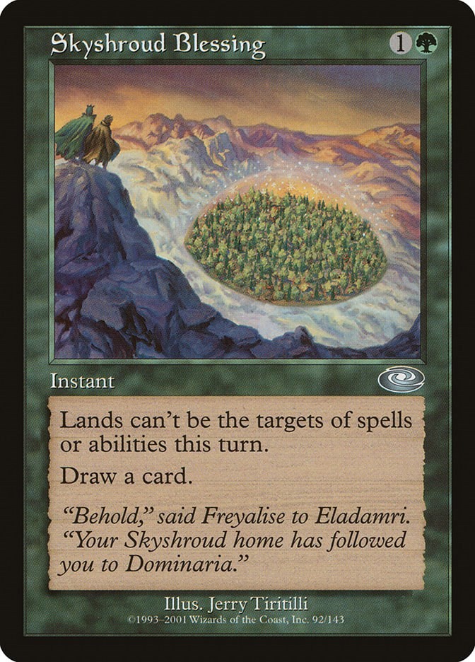 Skyshroud Blessing Planeshift 92 MTG MP