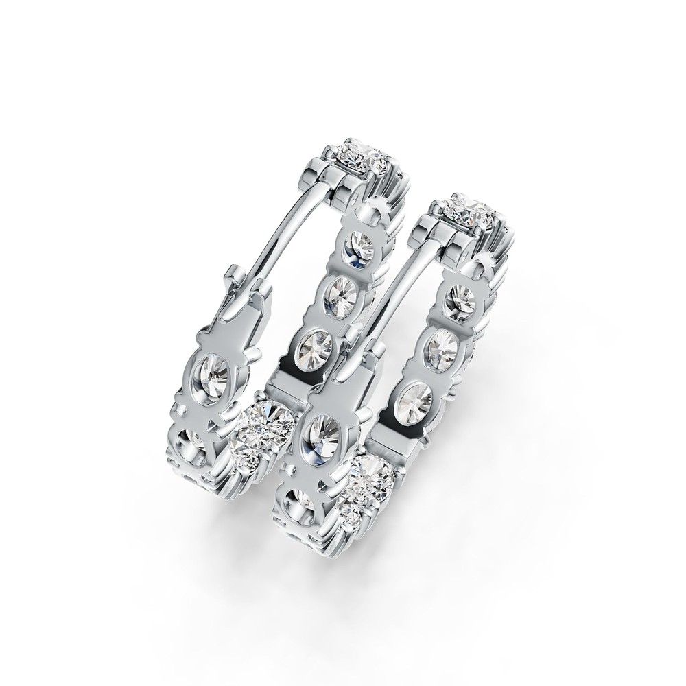 Sterling Silver Semi Mount Earrings Setting Oval OV 5X4mm