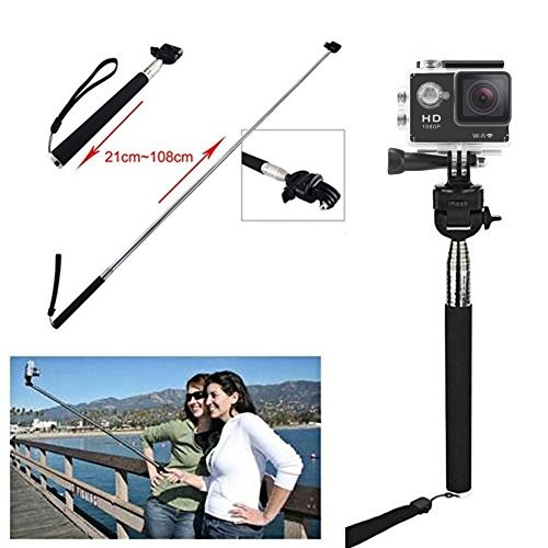 Universal Action Camera Accessories Bundle-Head Chest Strap Mount/Selfie
