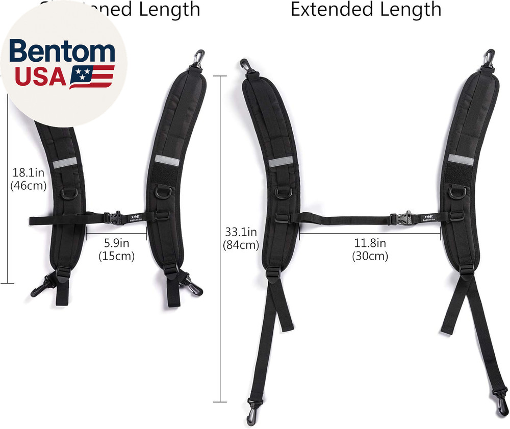 Backpack Straps Replacement Adjustable Padded Shoulder Straps for Backpack Dry B