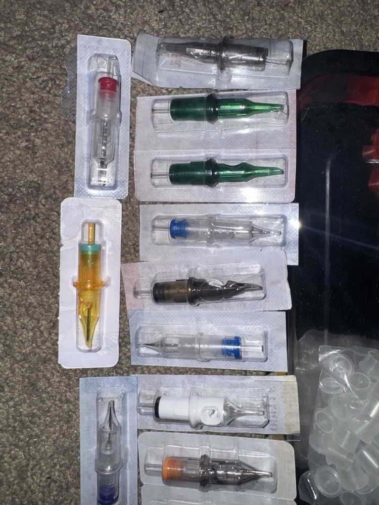 Dynamic Adjustable Tattoo Kit Power Supply Ink Needles Cups