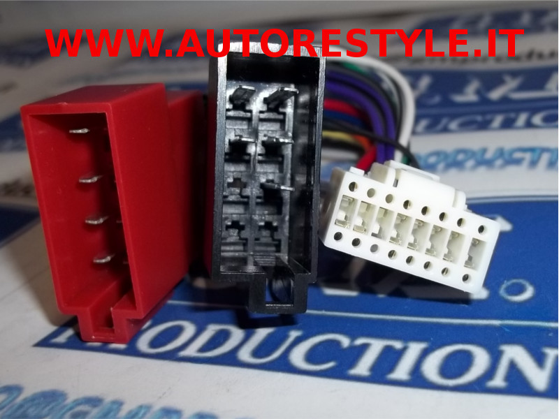 Adapter Radio Alpine CDX CVA CDA CDE CDM TDA TDM ISO Cable Connector WHITE