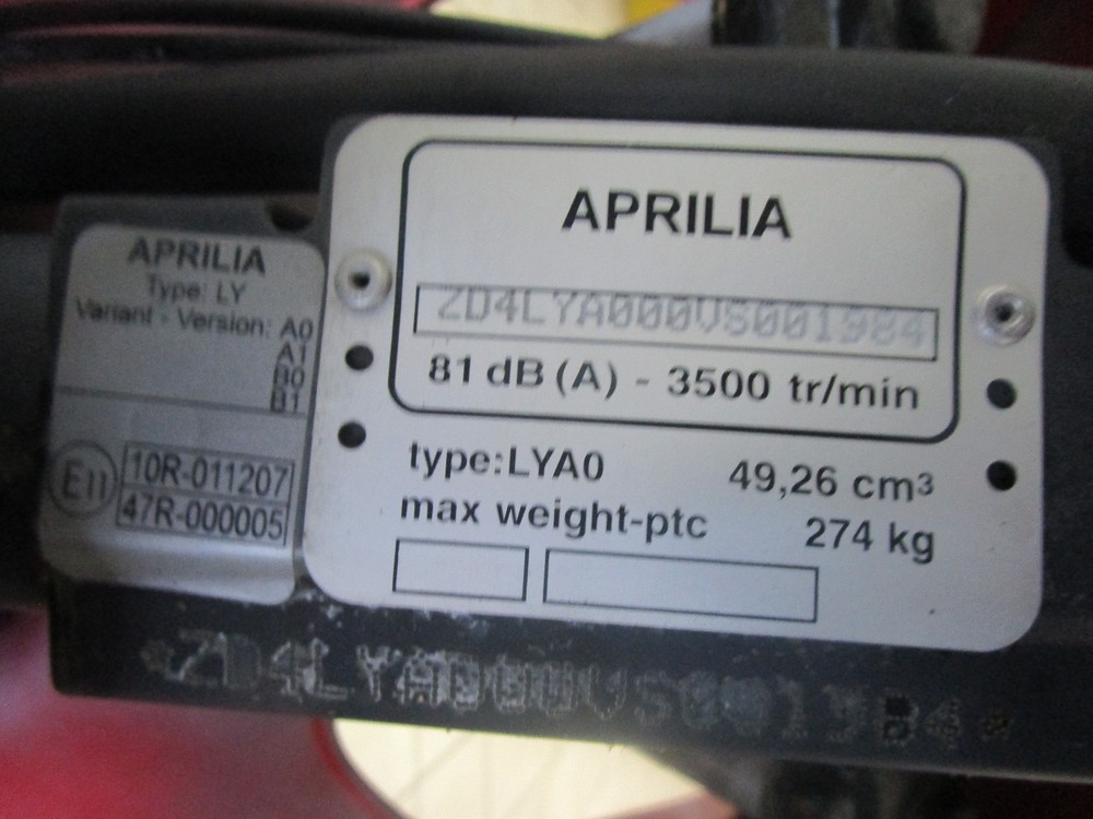 E7 Aprilia SR 50 Speedometer