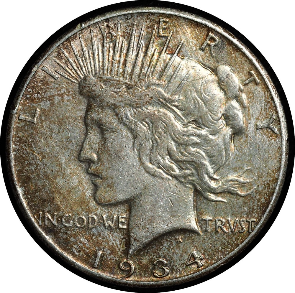 1934-S Peace Dollar AU