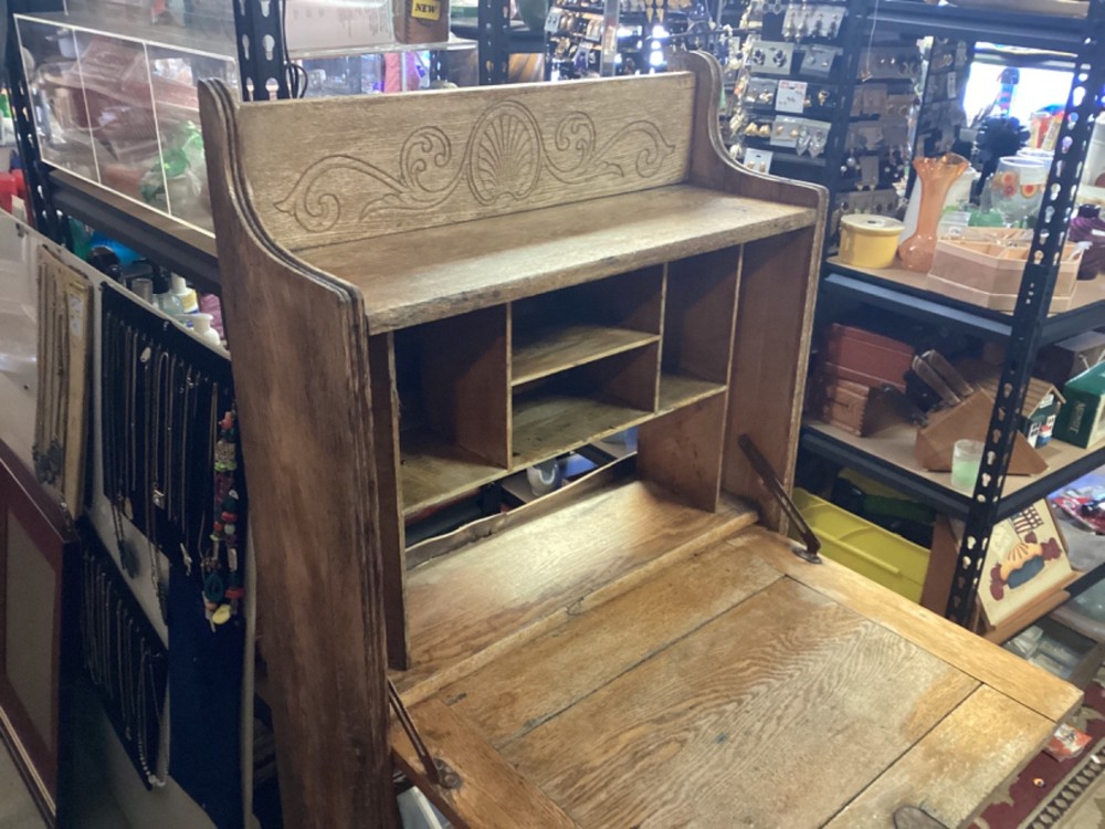 antique carry around desk