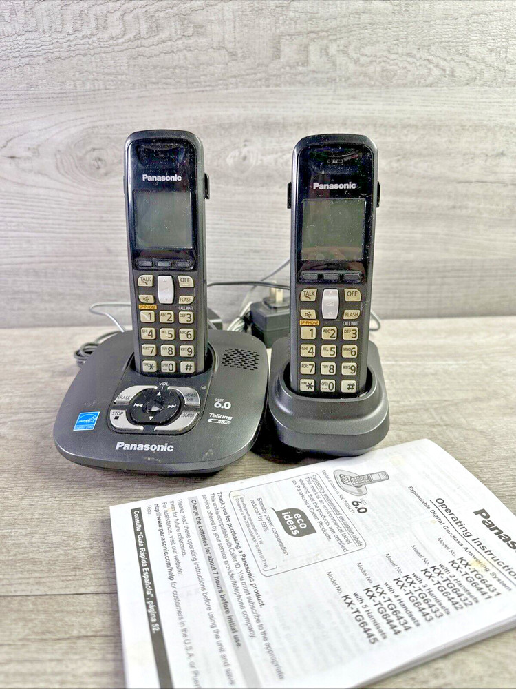 Panasonic KX-TG6431 Cordless Phone System w/ Digital Answering Bundle
