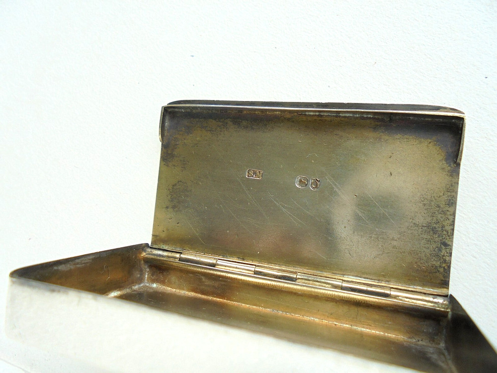 Sampson Mordan Silver Enamel Vesta Case 1889