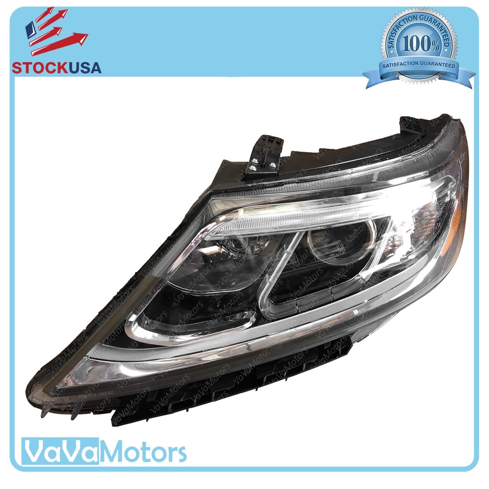 Fits 2014 2015 Kia Sorento LX Front Halogen Headlight Assembly Driver Left Side