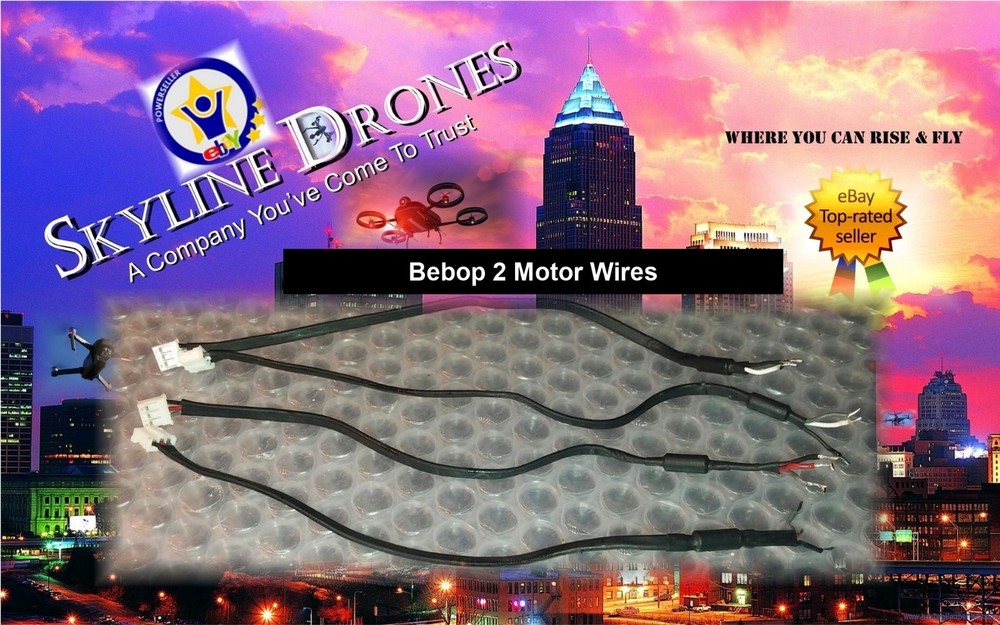 PARROT BEBOP 2 Drone MOTOR CABLE WIRES with Connector