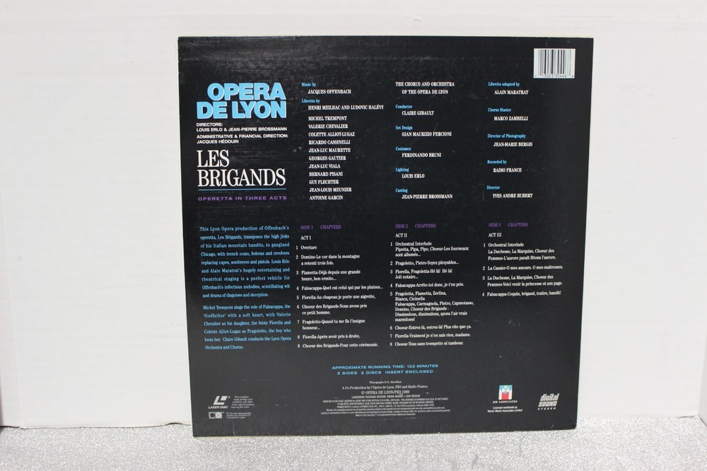 Offenbach: Les Brigands Opera De Lyon  2 Laser Discs Tested