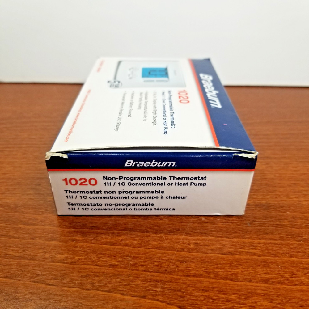 Braeburn 1020 Digital Non-Programmable Thermostat - White