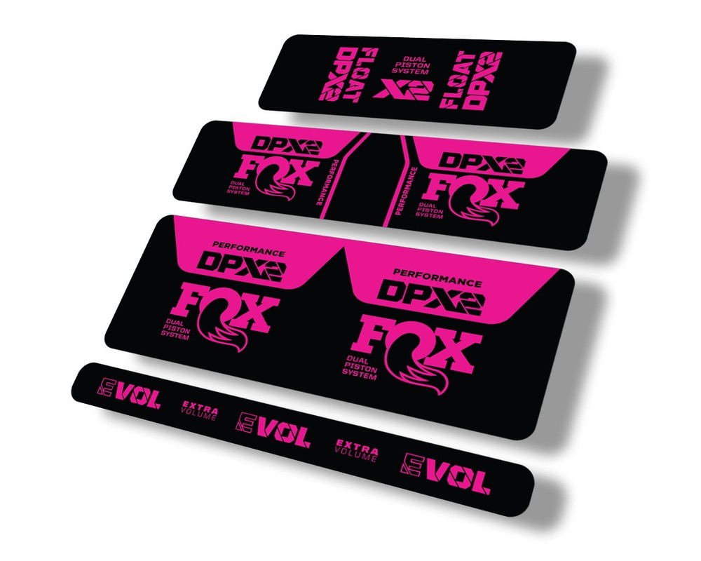FOX Float DPX2 2021 Performance Rear Shock Suspension Sticker Decal Pink
