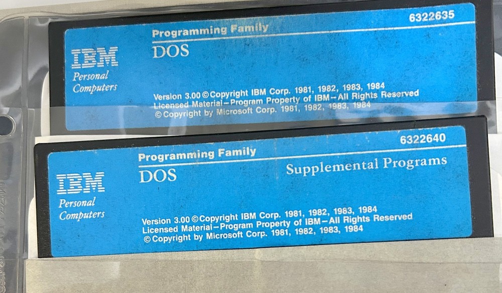 IBM Disk Operating System Vrs 3.00 Technical Reference Includes Software