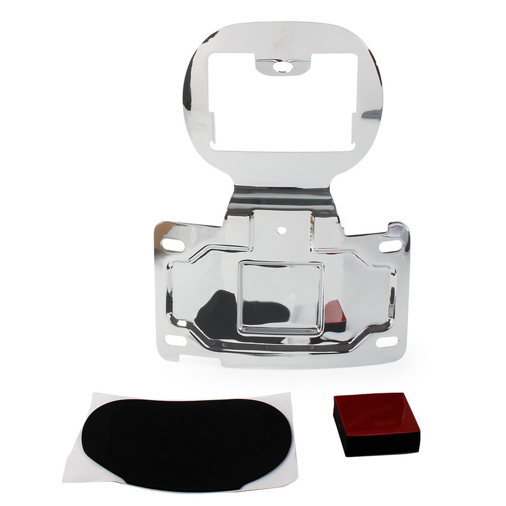 License Plate Relocation Bracket Mount Kit for Black Harley Touring