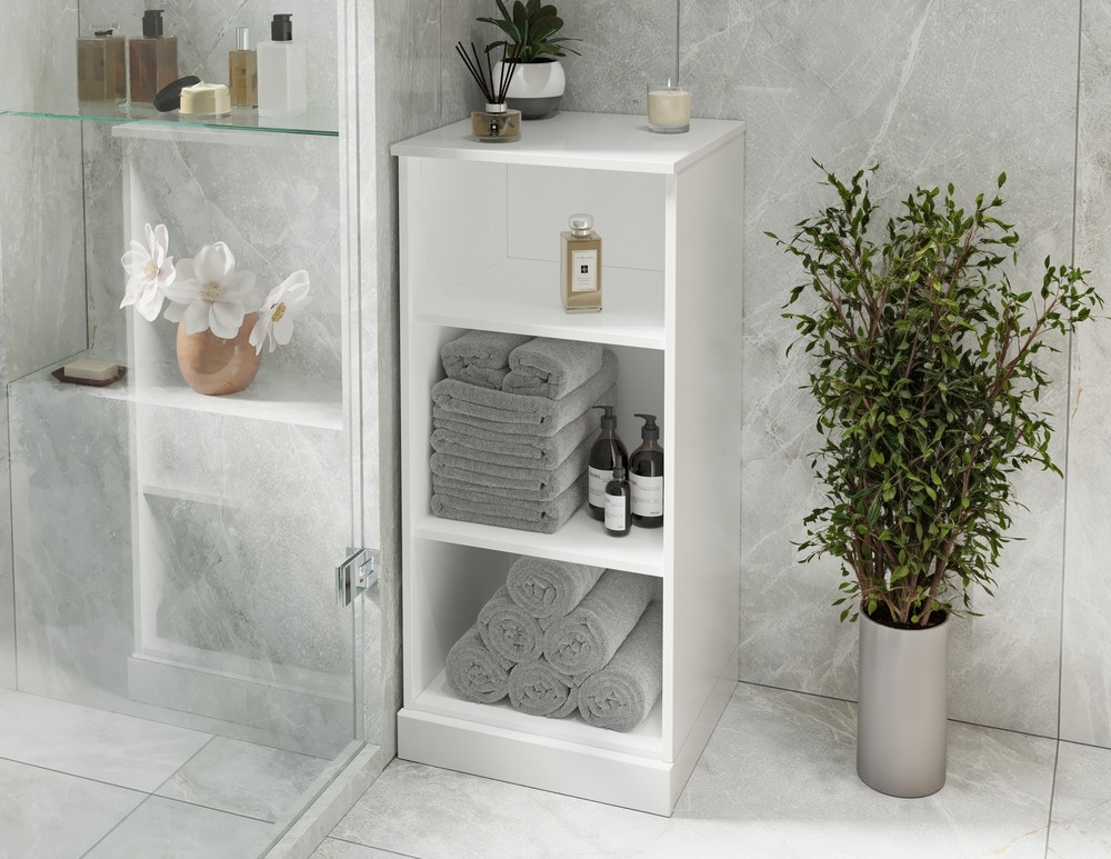 100% Solid Wood 16.5" Bathroom Cabinet