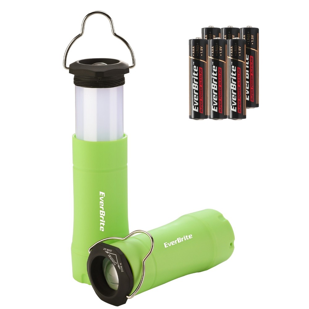 2-in-1 Mini Lanterns and Flashlights Zoomable Flashlight Lantern Combo w/3 Modes