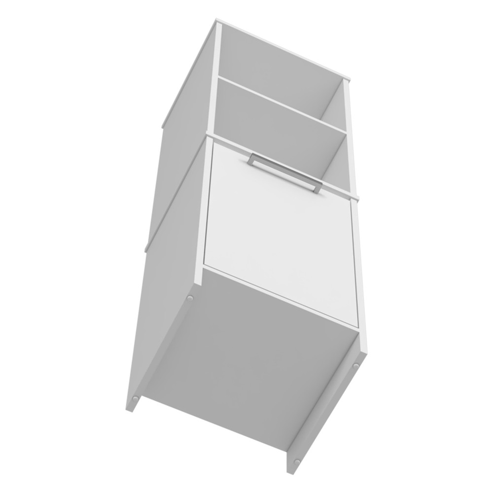 Eiffel Kitchen Pantry, Two External Shelves, Single Door Cabinet, Two Interior