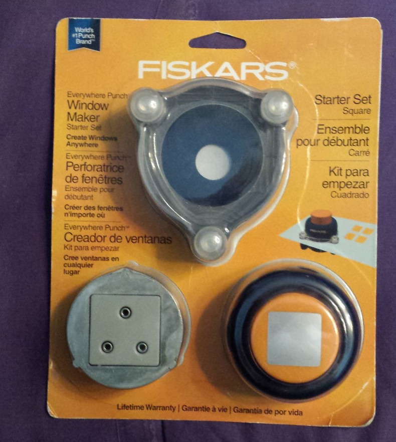 Fiskars Everywhere Punch Window Maker Starter Kit Set  - unopened