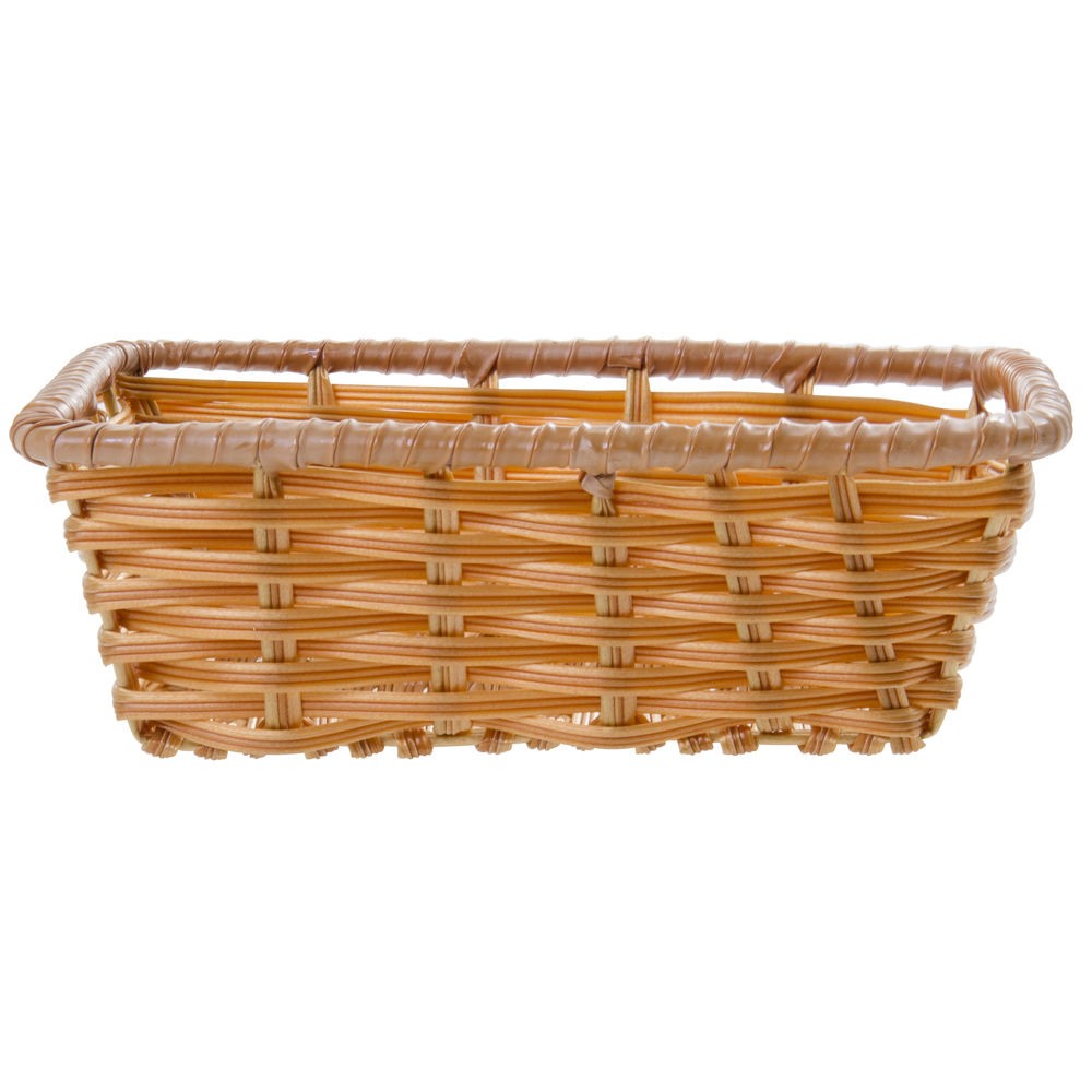 HUBERT Storage Basket Rectangular Natural - 10"L x 7 1/2"W x 3"H