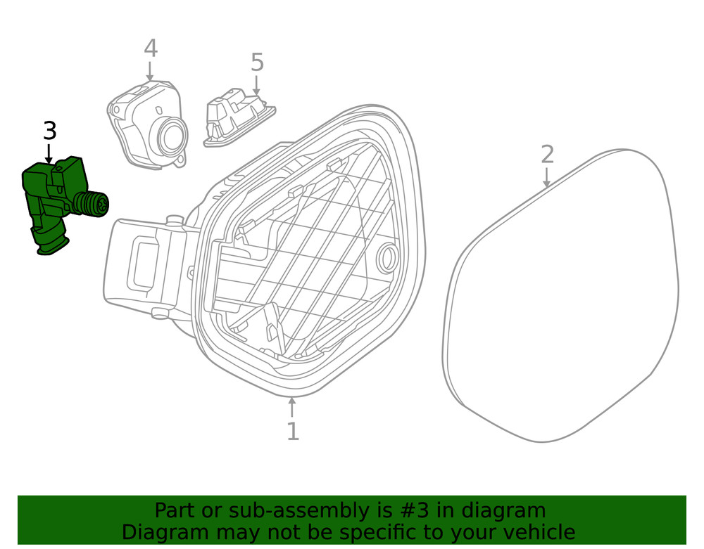 Genuine Audi Actuator 9J1-962-625-B