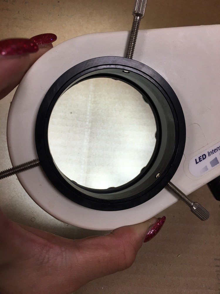 Micro-Lite LV2000 LED Microscope Ring Illuminator, ID: 2.35" (TESTED)