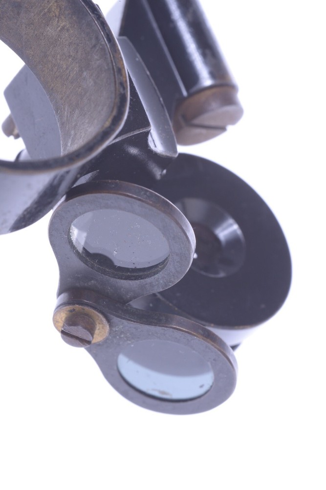 ✅ LEITZ, LEICA ANTIQUE SECTION DISSECTING MICROSCOPE *RARE* C.1910 CASE & KEY