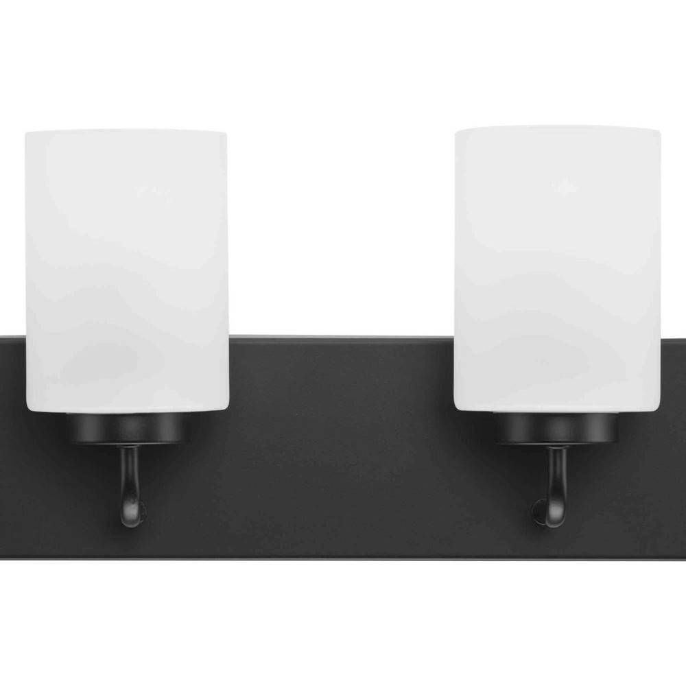 Progress Lighting Merry Collection Six-Light Matte Black and Etched Glass