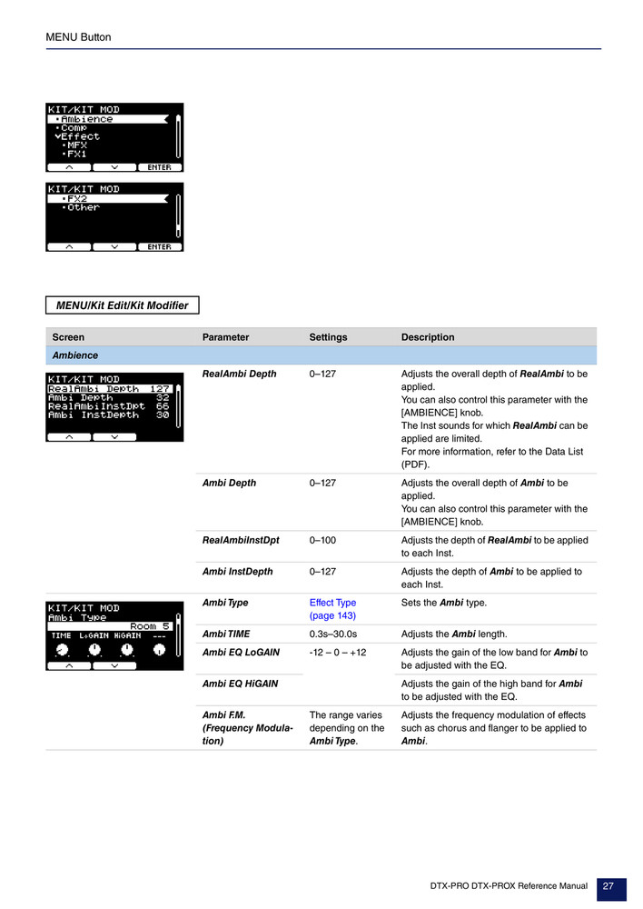 Yamaha DTX-PRO & PROX — Reference Manual User Guide — 145 Pages — USA Made