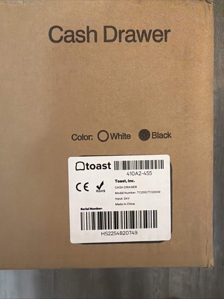 Toast POS TC200/TC200W Cash Drawer