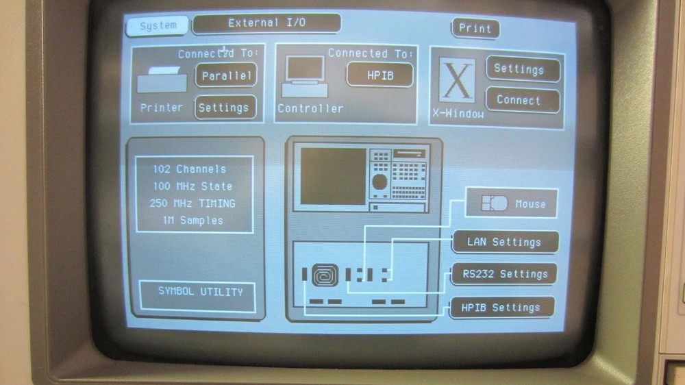HP 1671D Deep Memory Logic Analyzer (Option 030)