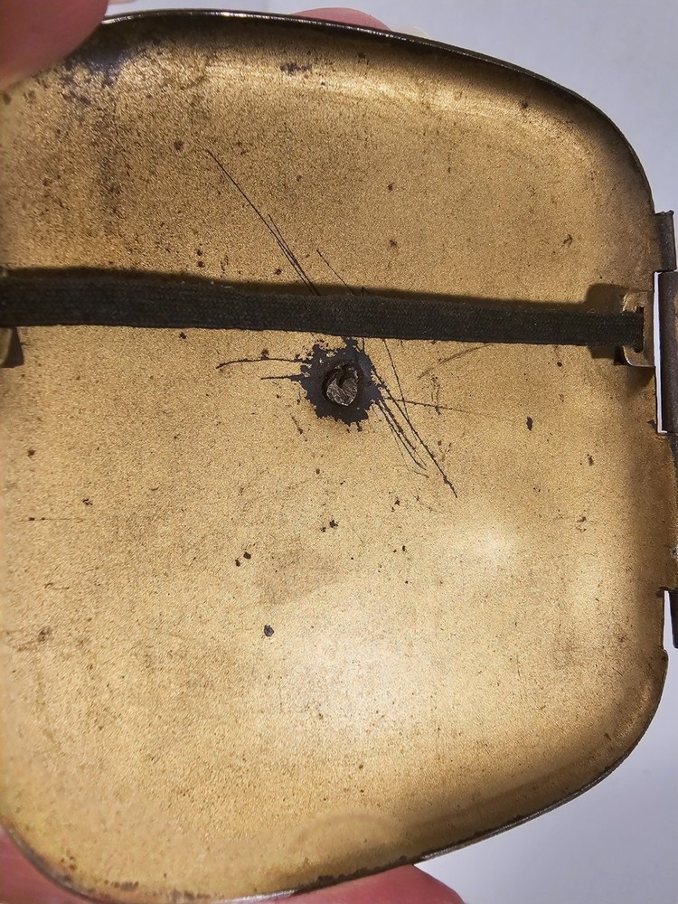 WW1 German Cigarette Case Holder Box 1914 W Applied Crown Germany