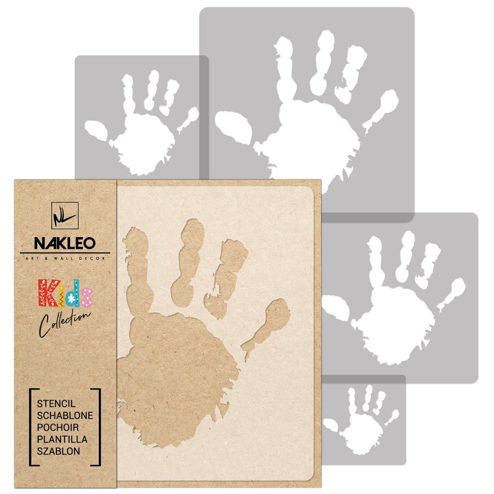 KIDS Reusable Plastic Stencils (5 pcs) // HAND